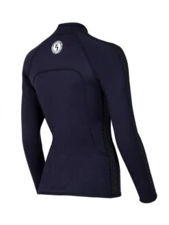 Two Bare Feet Womens Silicone Print Series Full Zip 2.5mm Wetsuit Jacket (Black) -Glider Wetsuit Store silicone series jacket black 6