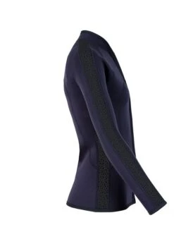 Two Bare Feet Womens Silicone Print Series Full Zip 2.5mm Wetsuit Jacket (Black) -Glider Wetsuit Store silicone series jacket black 7