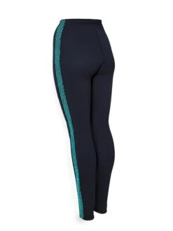 Two Bare Feet Womens Silicone Print Series 2.5mm Neoprene Wetsuit Pants (Black/Mint) -Glider Wetsuit Store silicone series mint 4
