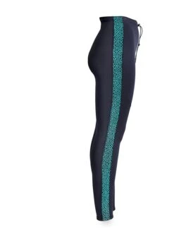 Two Bare Feet Womens Silicone Print Series 2.5mm Neoprene Wetsuit Pants (Black/Mint) -Glider Wetsuit Store silicone series mint 7
