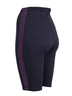 Two Bare Feet Womens Silicone Print Series 2.5mm Neoprene Wetsuit Shorts (Black/Raspberry) -Glider Wetsuit Store silicone series raspberry 4 1