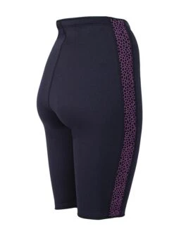 Two Bare Feet Womens Silicone Print Series 2.5mm Neoprene Wetsuit Shorts (Black/Raspberry) -Glider Wetsuit Store silicone series raspberry 6 1