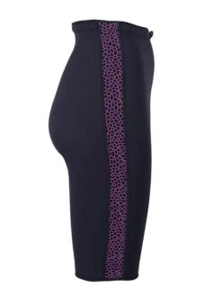 Two Bare Feet Womens Silicone Print Series 2.5mm Neoprene Wetsuit Shorts (Black/Raspberry) -Glider Wetsuit Store silicone series raspberry 7 1