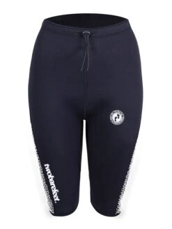 Two Bare Feet Womens Silicone Print Series 2.5mm Wetsuit Jacket & Shorts Set (Black/White) -Glider Wetsuit Store silicone series white 1 7