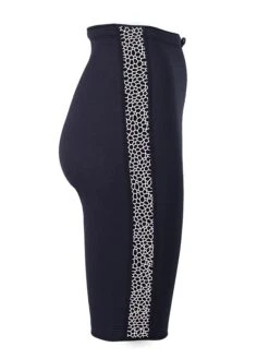 Two Bare Feet Womens Silicone Print Series 2.5mm Neoprene Wetsuit Shorts (Black/White) -Glider Wetsuit Store silicone series white 7 1