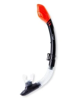 Two Bare Feet Dry Top Silicone Snorkel (Black)