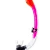 Two Bare Feet Dry Top Silicone Snorkel (Pink)