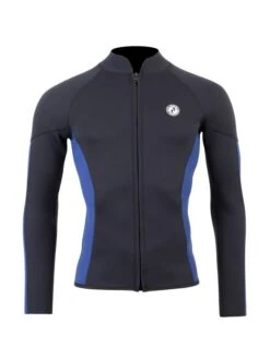 Two Bare Feet Perspective Full Zip 2.5mm Wetsuit Jacket & Shorts Set (Black/Blue) -Glider Wetsuit Store u5hd9z c