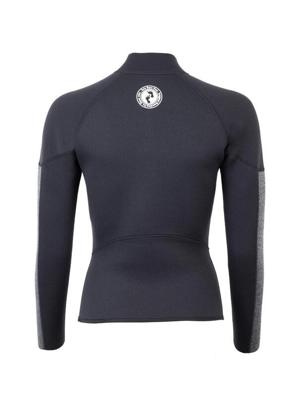 Two Bare Feet Unisex Perspective Half Zip 2.5mm Wetsuit Jacket & Pants Set (Black/Grey) 8 Two Bare Feet Unisex Perspective Half Zip 2.5mm Wetsuit Jacket & Pants Set (Black/Grey) - Image 6