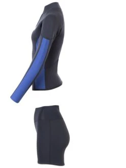 Two Bare Feet Unisex Perspective Half Zip 2.5mm Wetsuit Jacket & Hotpants Set (Black/Blue) 13 Two Bare Feet Unisex Perspective Half Zip 2.5mm Wetsuit Jacket & Hotpants Set (Black/Blue) -Glider Wetsuit Store ufm7ec 7