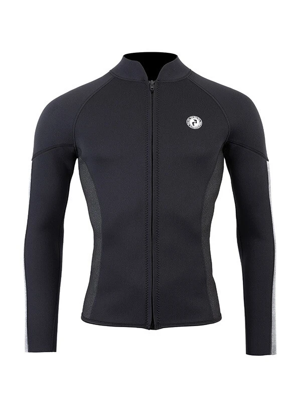 Two Bare Feet Perspective Full Zip 2.5mm Wetsuit Jacket (Black/Grey/Grey) 3 Two Bare Feet Perspective Full Zip 2.5mm Wetsuit Jacket (Black/Grey/Grey)