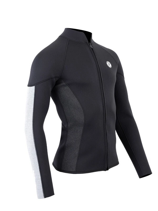Two Bare Feet Perspective Full Zip 2.5mm Wetsuit Jacket (Black/Grey/Grey) 10 Two Bare Feet Perspective Full Zip 2.5mm Wetsuit Jacket (Black/Grey/Grey) - Image 8