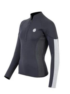 Two Bare Feet Unisex Perspective Half Zip 2.5mm Wetsuit Jacket (Black/Grey/Grey) 11 Two Bare Feet Unisex Perspective Half Zip 2.5mm Wetsuit Jacket (Black/Grey/Grey) -Glider Wetsuit Store unisex perspective half zip jacket black grey grey 2