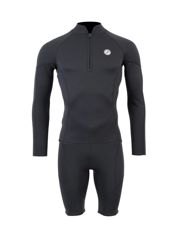 Two Bare Feet Perspective Half Zip 2.5mm Wetsuit Jacket & Shorts Set (Black) 3 Two Bare Feet Perspective Half Zip 2.5mm Wetsuit Jacket & Shorts Set (Black)