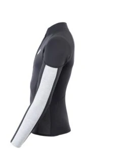 Two Bare Feet Perspective Half Zip 2.5mm Wetsuit Jacket (Black/Grey/Grey) -Glider Wetsuit Store unisex perspective halfzip jacket black grey grey 3 6