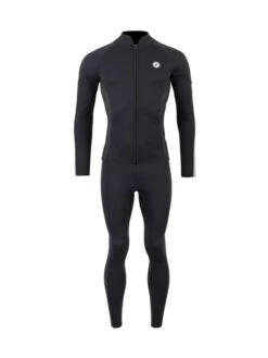 Two Bare Feet Perspective Full Zip 2.5mm Wetsuit Jacket & Pants Set (Black/Grey/Grey)