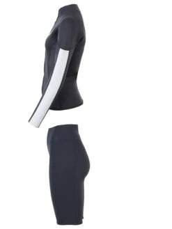 Two Bare Feet Unisex Perspective Full Zip 2.5mm Wetsuit Jacket & Shorts Set (Black/Grey/Grey) 13 Two Bare Feet Unisex Perspective Full Zip 2.5mm Wetsuit Jacket & Shorts Set (Black/Grey/Grey) -Glider Wetsuit Store utin8f z 1