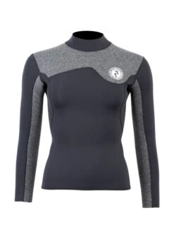 Two Bare Feet Womens Aspect Fleece Lined Zipless Thermal 2.5mm Superstretch Wetsuit Top & Pants Set (Black/Grey) -Glider Wetsuit Store w8rqs7 z