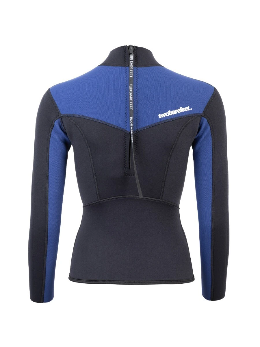 Two Bare Feet Womens Aspect Back Zip 2.5mm Wetsuit Jacket & Pants Set (Black/Blue) - Image 6