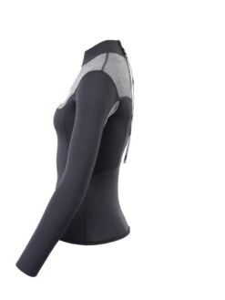 Two Bare Feet Womens Aspect Back Zip 2.5mm Wetsuit Jacket (Black/Grey) -Glider Wetsuit Store womens aspect back zip jacket black delta 3