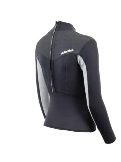 Two Bare Feet Womens Aspect Back Zip 2.5mm Wetsuit Jacket (Black/Grey/Grey) 15 Two Bare Feet Womens Aspect Back Zip 2.5mm Wetsuit Jacket (Black/Grey/Grey) -Glider Wetsuit Store womens aspect back zip jacket black grey grey 6 1