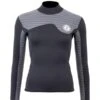 Two Bare Feet Womens Aspect Back Zip 2.5mm Wetsuit Jacket (Black/Grey Stripes) 1 Two Bare Feet Womens Aspect Back Zip 2.5mm Wetsuit Jacket (Black/Grey Stripes) -Glider Wetsuit Store womens aspect back zip jacket black grey 1 1