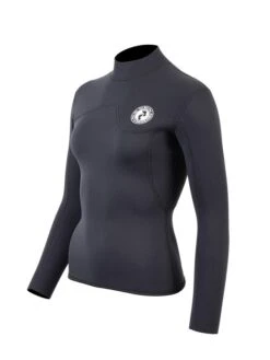 Glider Wetsuit Store -Glider Wetsuit Store womens aspect back zip jacket black 2