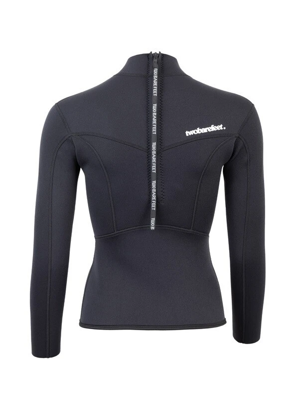Two Bare Feet Womens Aspect Back Zip 2.5mm Wetsuit Jacket (Black) 7 Two Bare Feet Womens Aspect Back Zip 2.5mm Wetsuit Jacket (Black) - Image 5