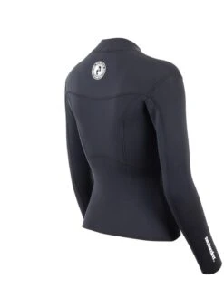 Two Bare Feet Womens Aspect Fleece Lined Zipless Thermal 2.5mm Superstretch Wetsuit Top (Black) -Glider Wetsuit Store womens aspect fleece lined thermal top black 6