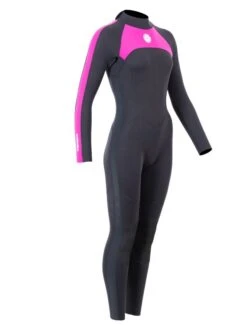 Two Bare Feet Flare 2.5mm Womens Superstretch Full Length Wetsuit (Raspberry) -Glider Wetsuit Store womens flare full raspberry 8