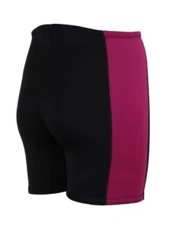 Two Bare Feet Womens Harmony 3mm Wetsuit Shorts (Black / Raspberry) -Glider Wetsuit Store womens harmony 3mm wetsuit shorts black raspberry 6 1