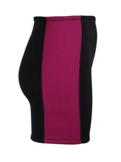 Two Bare Feet Womens Harmony 3mm Wetsuit Shorts (Black / Raspberry) -Glider Wetsuit Store womens harmony 3mm wetsuit shorts black raspberry 7 1