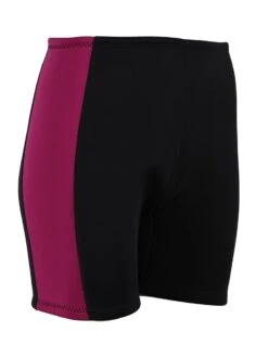 Two Bare Feet Womens Harmony 3mm Wetsuit Shorts (Black / Raspberry) -Glider Wetsuit Store womens harmony 3mm wetsuit shorts black raspberry 8 1