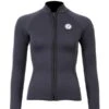 Two Bare Feet Womens Heritage 3mm Full Zip Long Sleeve Wetsuit Jacket (Black)