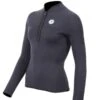 Two Bare Feet Womens Heritage 3mm Half Zip Long Sleeve Wetsuit Jacket (Black) -Glider Wetsuit Store womens heritage half zip jacket black 2