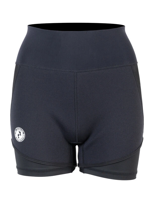 Two Bare Feet Womens Vista 2.5mm Neoprene Wetsuit Overlaid Hotpants (Black) 3 Two Bare Feet Womens Vista 2.5mm Neoprene Wetsuit Overlaid Hotpants (Black)