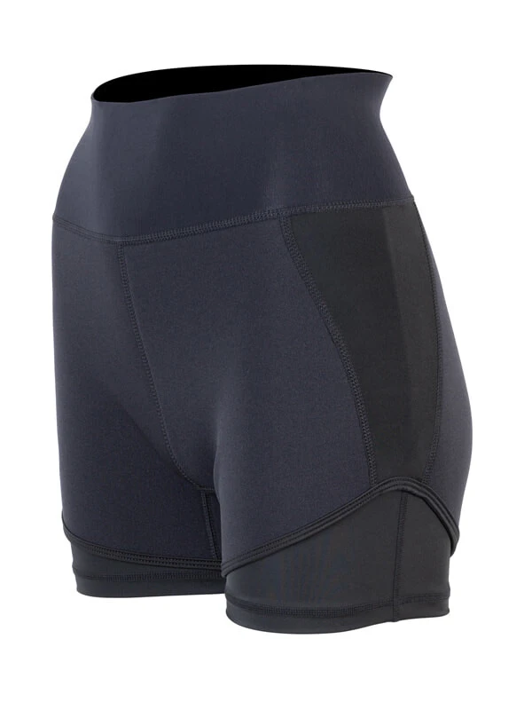 Two Bare Feet Womens Vista 2.5mm Neoprene Wetsuit Overlaid Hotpants (Black) 4 Two Bare Feet Womens Vista 2.5mm Neoprene Wetsuit Overlaid Hotpants (Black) - Image 2