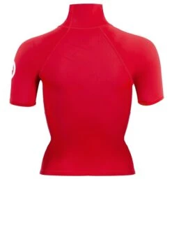 Two Bare Feet Unisex Short Sleeve Rash Vest (Red) 14 Two Bare Feet Unisex Short Sleeve Rash Vest (Red) -Glider Wetsuit Store womens short sleeve red 5 1