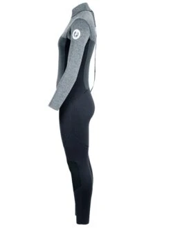 Two Bare Feet Thunderclap Pro 5/4mm Womens Winter Wetsuit (Black/Delta Grey) -Glider Wetsuit Store womens thunderclap pro delta grey 3