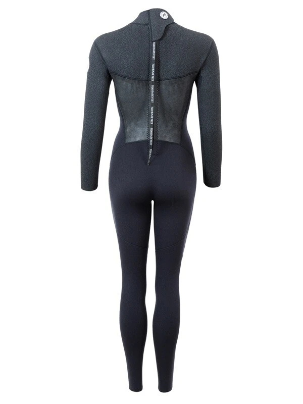 Two Bare Feet Thunderclap Pro 5/4mm Womens Winter Wetsuit (Black/Dark Grey) 7 Two Bare Feet Thunderclap Pro 5/4mm Womens Winter Wetsuit (Black/Dark Grey) - Image 5