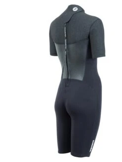 Two Bare Feet Thunderclap Pro 3/2mm Womens Shorty Wetsuit (Black/Dark Grey) -Glider Wetsuit Store womens thunderclap pro shorty dark 6