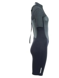 Two Bare Feet Thunderclap Pro 3/2mm Womens Shorty Wetsuit (Black/Dark Grey) -Glider Wetsuit Store womens thunderclap pro shorty dark 7