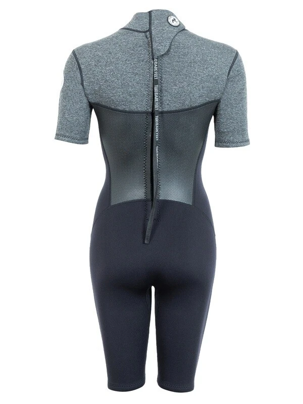 Two Bare Feet Thunderclap Pro 3/2mm Womens Shorty Wetsuit (Black/Delta Grey) 7 Two Bare Feet Thunderclap Pro 3/2mm Womens Shorty Wetsuit (Black/Delta Grey) - Image 5