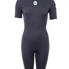 Two Bare Feet Thunderclap 2.5mm Womens Shorty Wetsuit (Black) -Glider Wetsuit Store womens thunderclap shorty wetsuit black 1 1