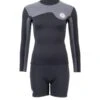 Two Bare Feet Womens Aspect Back Zip 2.5mm Wetsuit Jacket & Hotpants Set (Black/Grey Stripes) 1 Two Bare Feet Womens Aspect Back Zip 2.5mm Wetsuit Jacket & Hotpants Set (Black/Grey Stripes) -Glider Wetsuit Store wv52mz 1