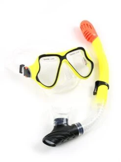 X-Dive Silicone Mask & Dry Top Snorkel 2pc Set (Yellow / Clear) -Glider Wetsuit Store xdive mask dry top 2pc yellow clear 03
